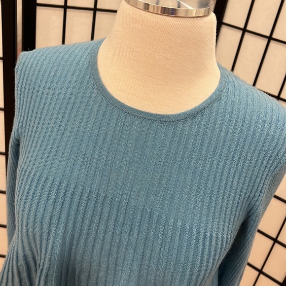 Sundance Pleat Swing Pullover Crew Neck  Sweater Wool/Cashmere Blend Size Small - Picture 1 of 13